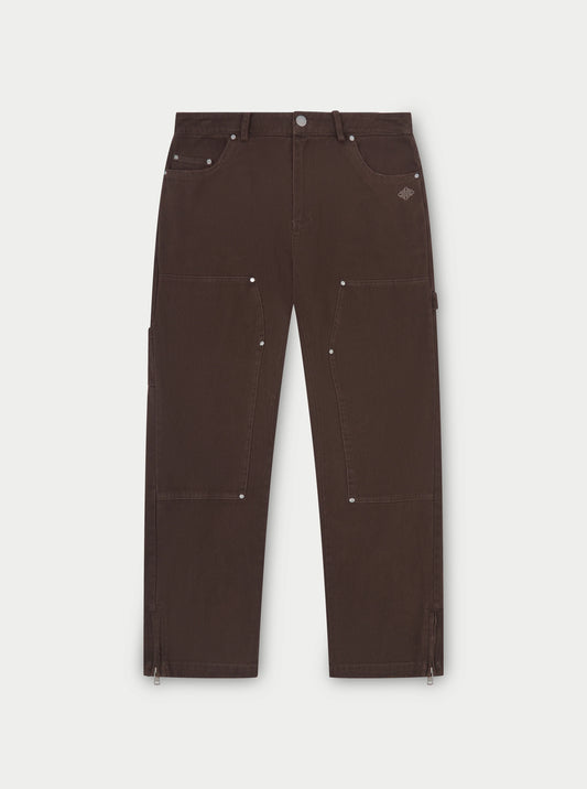 TWILL RIVET DETAIL CARPENTER PANT