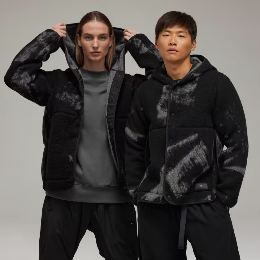 Y-3 FUZZY FLEECE JACKET