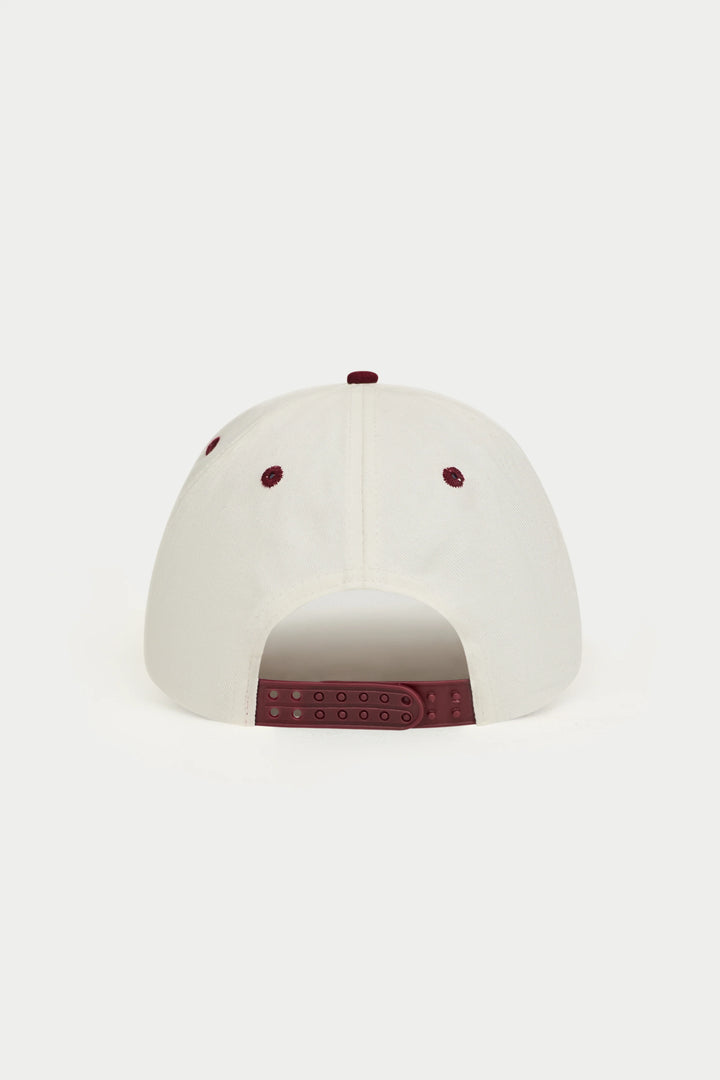 LAUREL EMBROIDERY CAP BURGUNDY