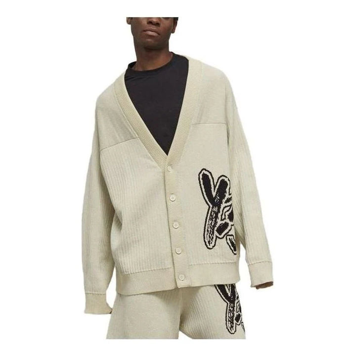 Y-3 Logo jacquard cardigan