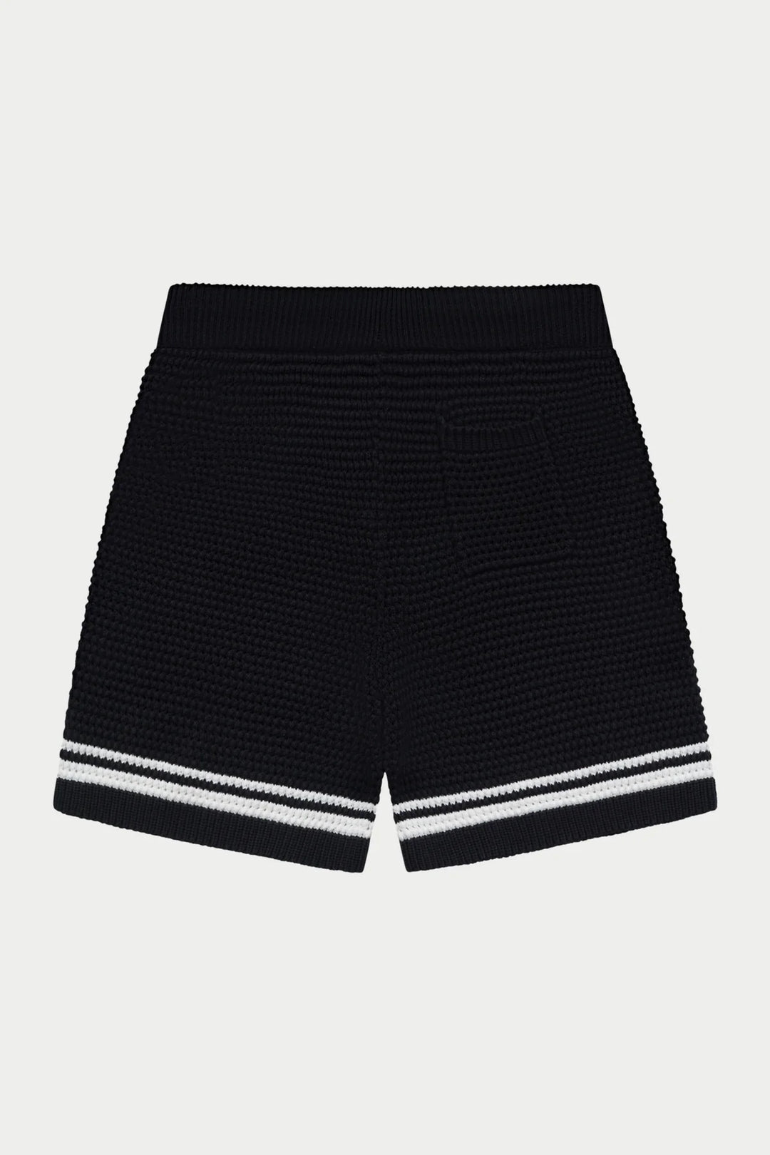 CROCHET KNITTED SHORTS BLACK