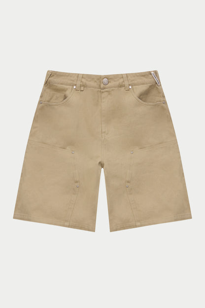 TWILL CARPENTER SHORTS BEIGE