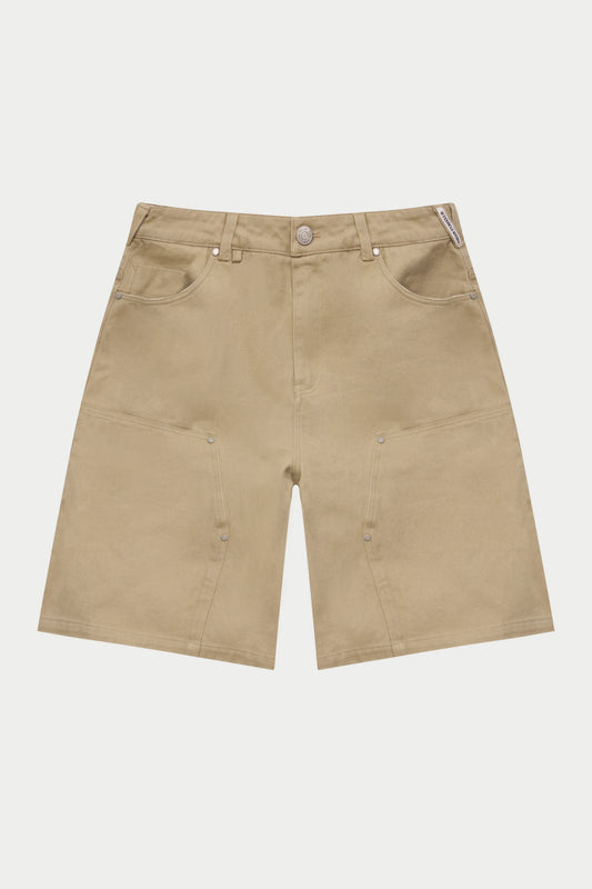 TWILL CARPENTER SHORTS BEIGE