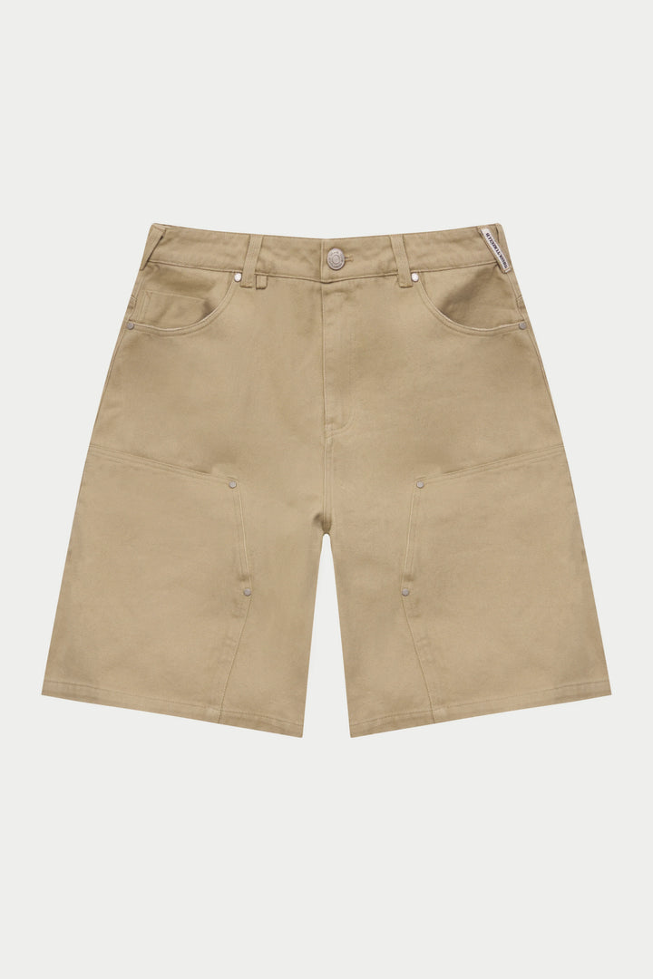 TWILL CARPENTER SHORTS BEIGE