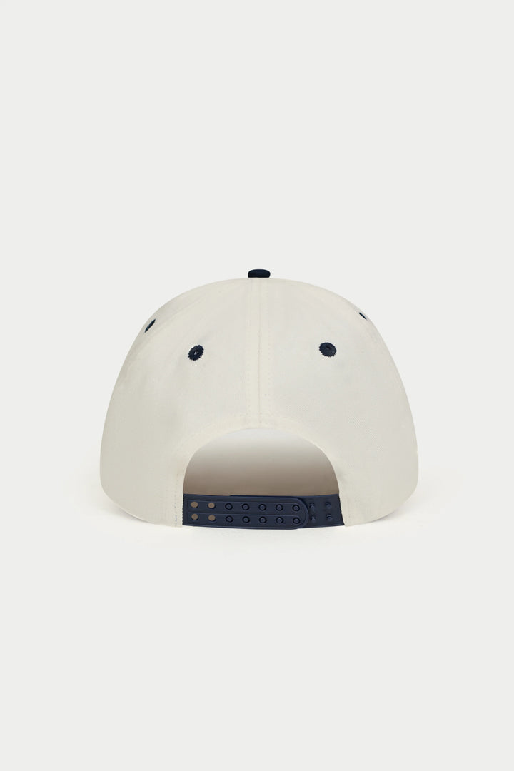 LAUREL EMBROIDERY CAP NAVY