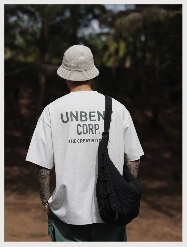 CRACKLE DISTRESSED PRINT TEE IVORY