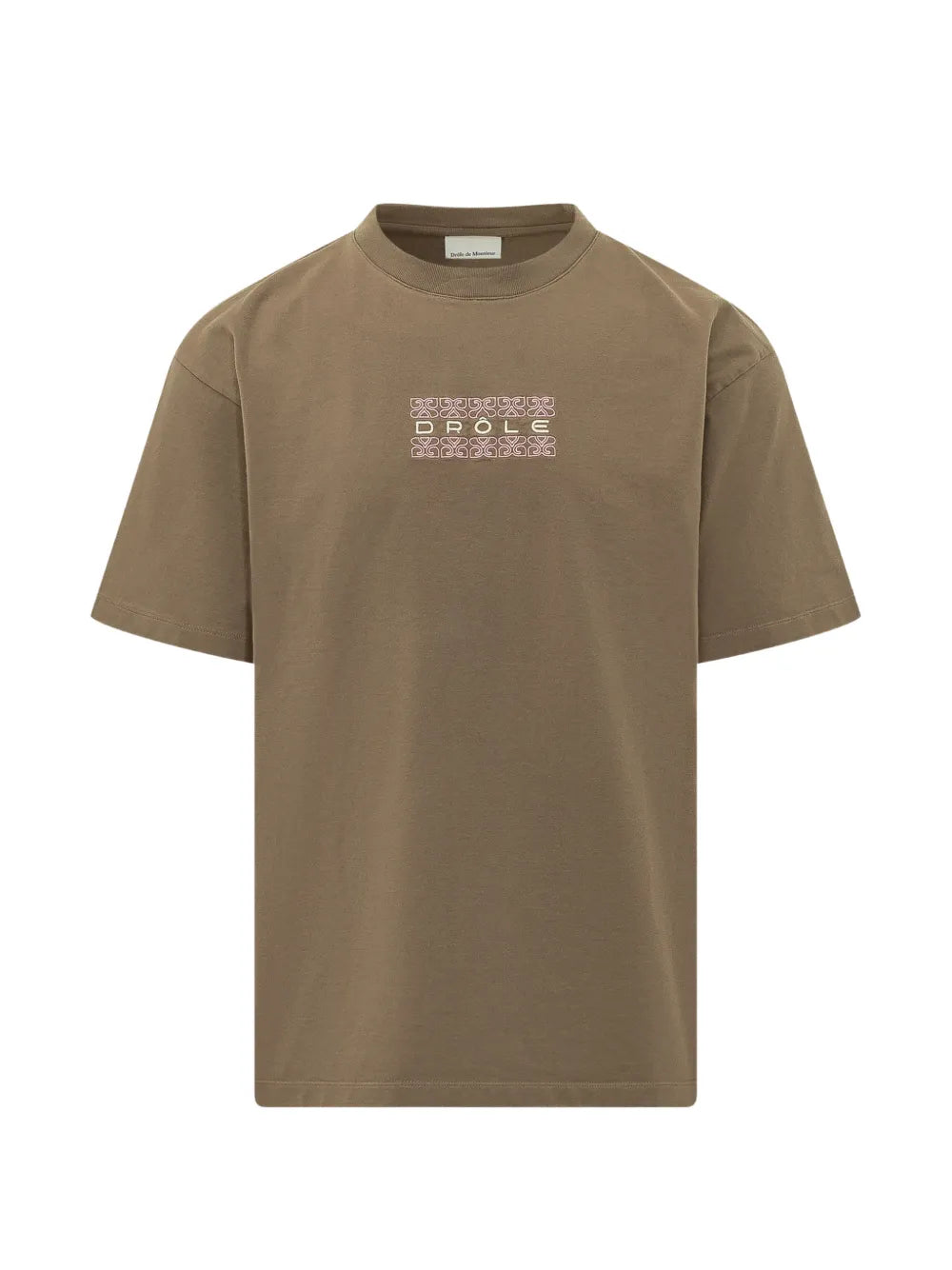 DRÔLE DE MONSIEUR T-SHIRT DRÔLE ORNEMENTS BROWN