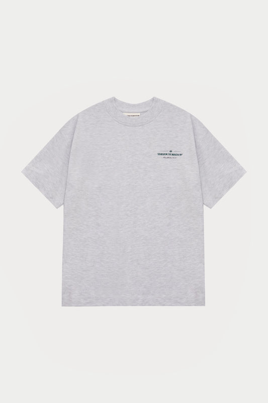 COPYRIGHT MULTI GRAPHIC T-SHIRT GREY MARL