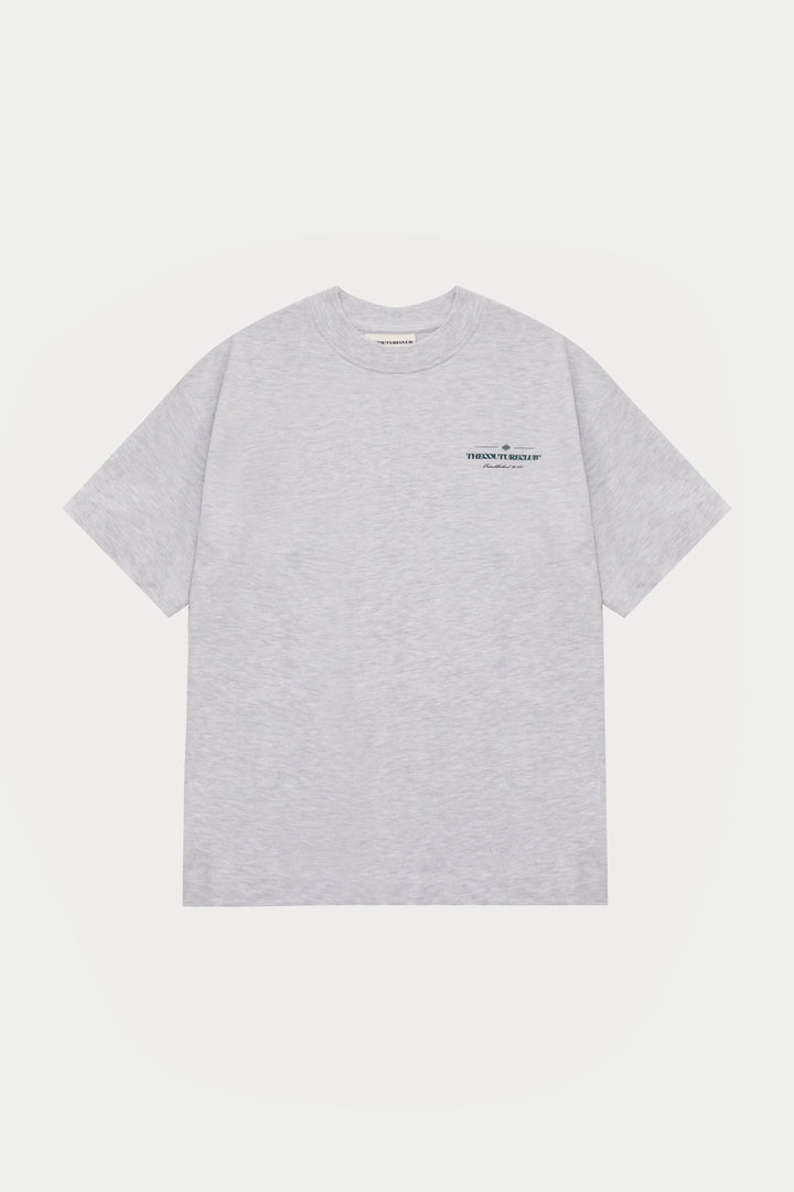 COPYRIGHT MULTI GRAPHIC T-SHIRT GREY MARL