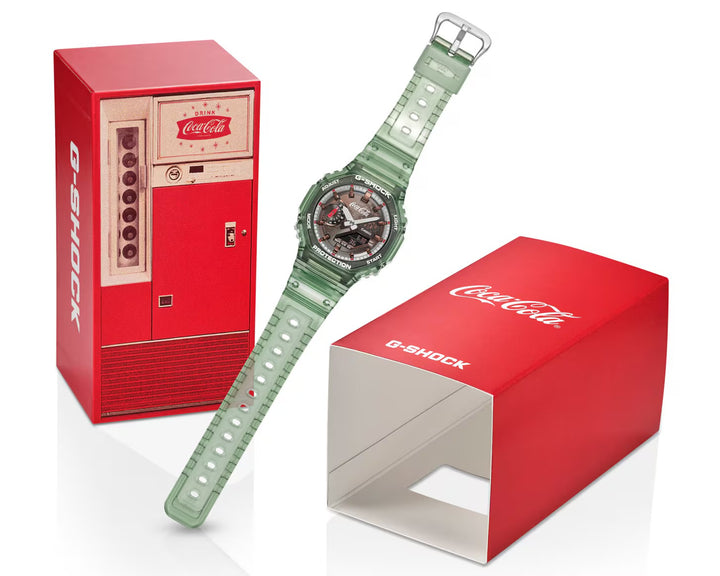 CASIO X COCA-COLA G-SHOCK ANALOG-DIGITAL 2100 SERIES
GA-2100CC-3A