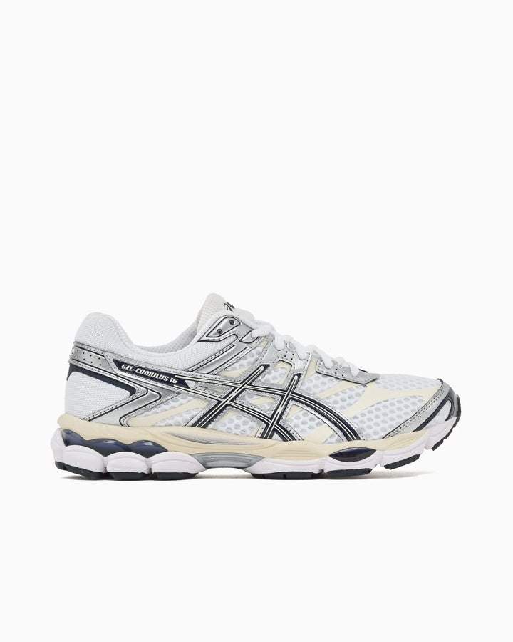ASICS GEL CUMULUS 16 WHITE MIDNIGHT SNEAKERS