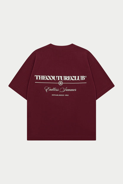ENDLESS SUMMER GRAPHIC T-SHIRT BURGUNDY