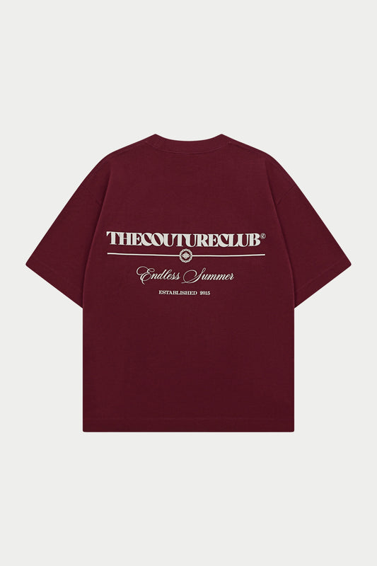 ENDLESS SUMMER GRAPHIC T-SHIRT BURGUNDY