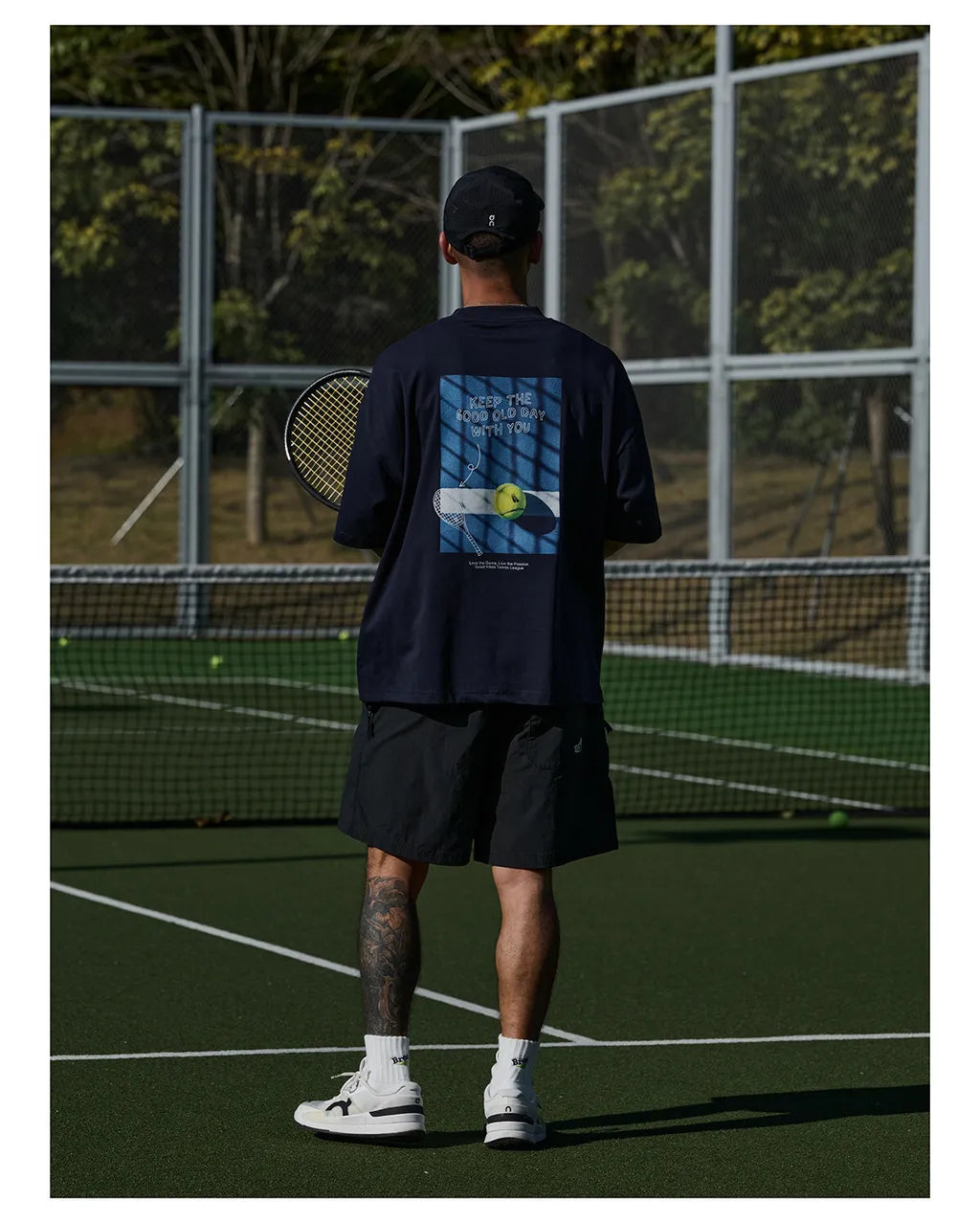 BROSHOOD 2026 TENNIS NAVY TEE