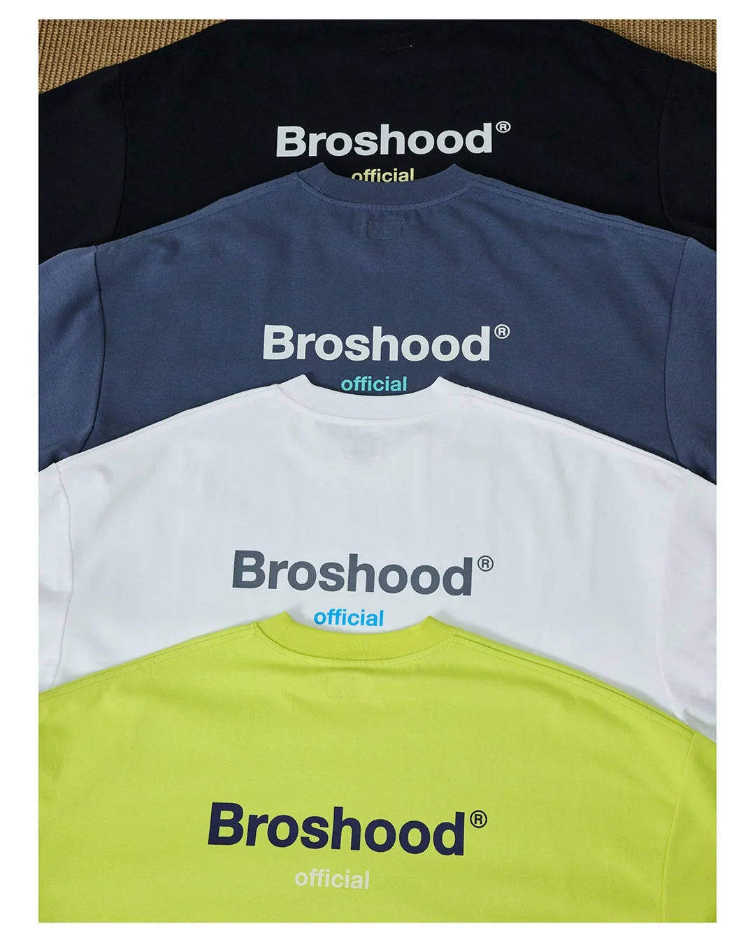 BROSHOOD "OFFICIAL" LOGO PRINT TEE WHITE