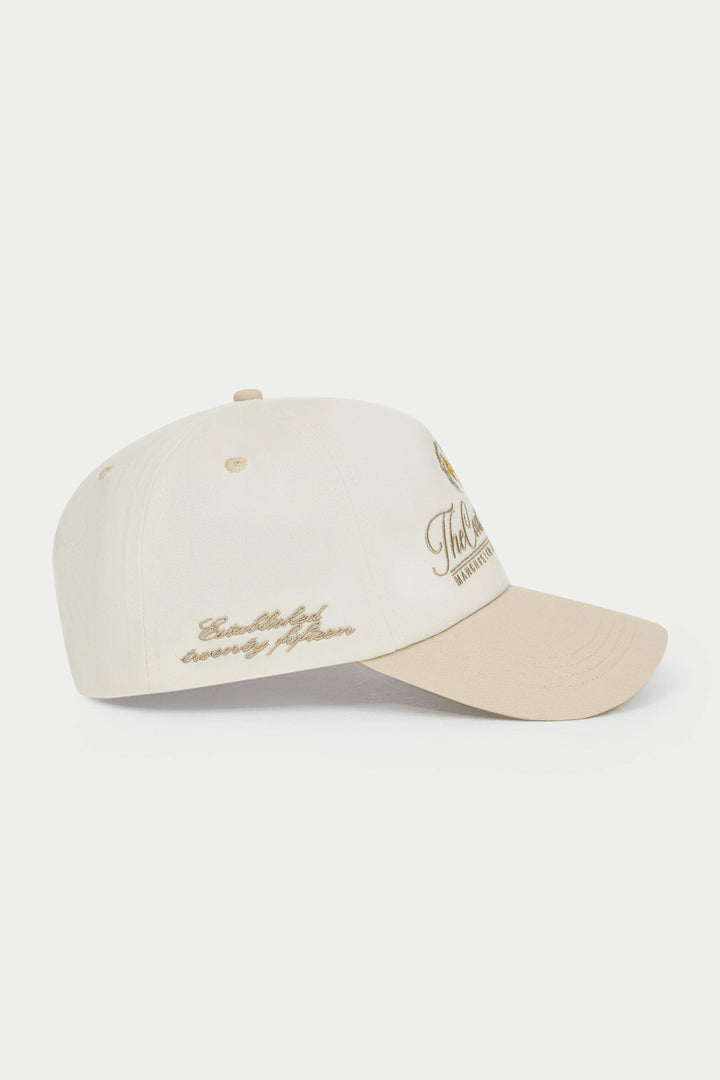 LAUREL EMBROIDERY CAP BEIGE