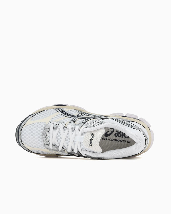 ASICS GEL CUMULUS 16 WHITE MIDNIGHT SNEAKERS