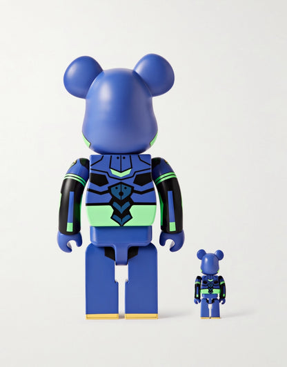 MEDICOM TOY. Evangelion Unit 1 "New Paint Version" BE@RBRICK 100% and 400% figure set.