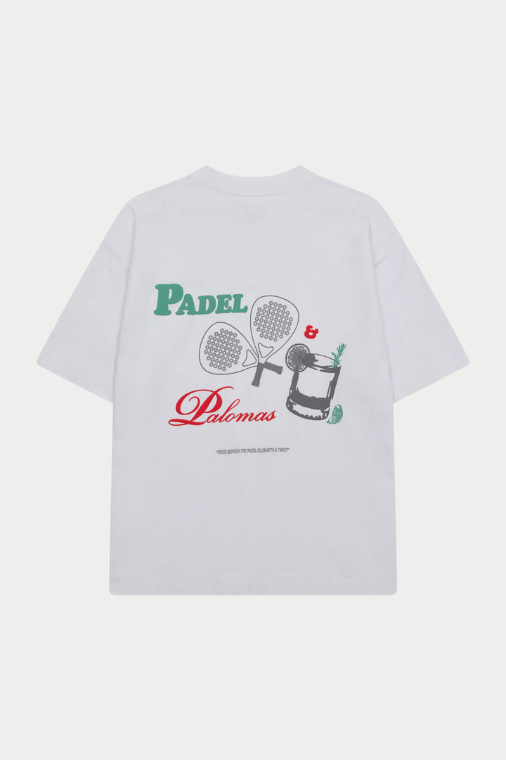 PADEL & PALOMAS T-SHIRT WHITE