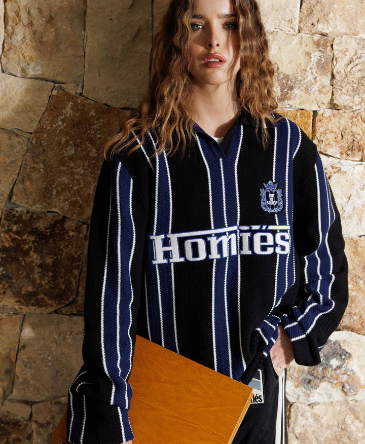STRIPED POLO COTTON KNIT