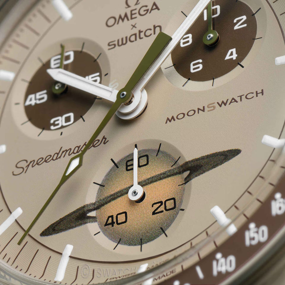 Swatch x Omega Bioceramic Moonswatch Mission to Saturn SO33T100