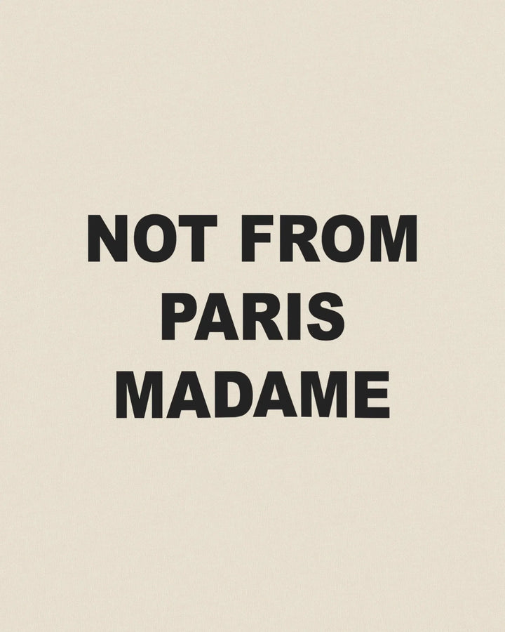 DRÔLE DE MONSIEUR T-SHIRT SLOGAN BEIGE