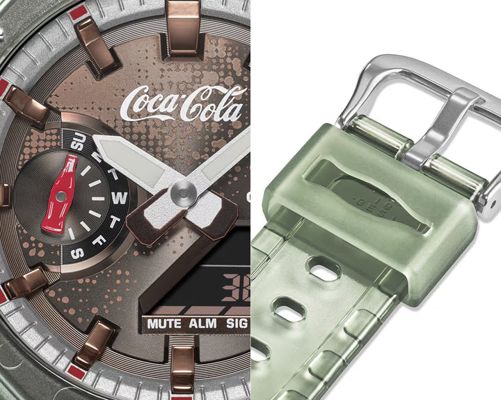 CASIO X COCA-COLA G-SHOCK ANALOG-DIGITAL 2100 SERIES
GA-2100CC-3A
