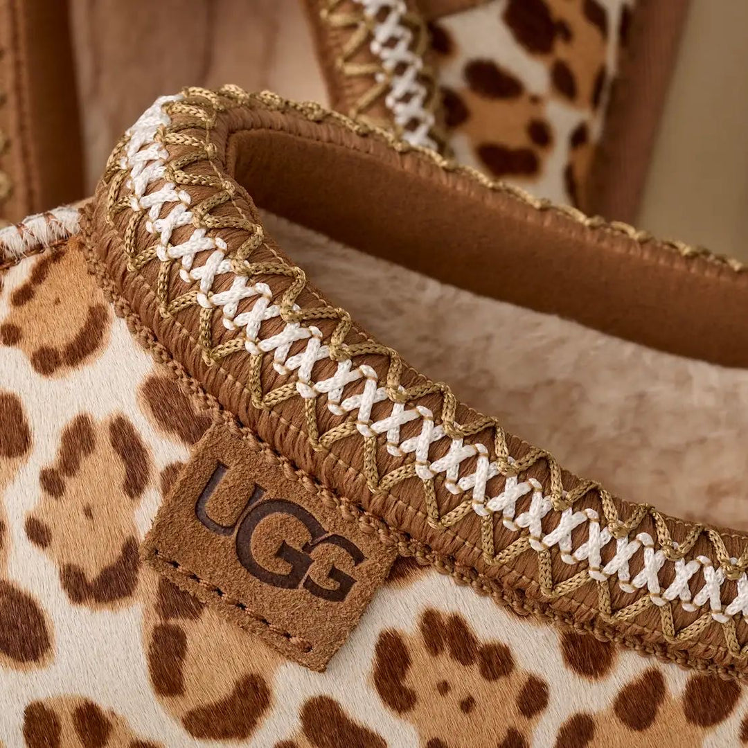 UGG WOMEN'S TAZZ PLAINS FELICITY LEOPARD JASMINE כפכפי טאז מנומר לנשים