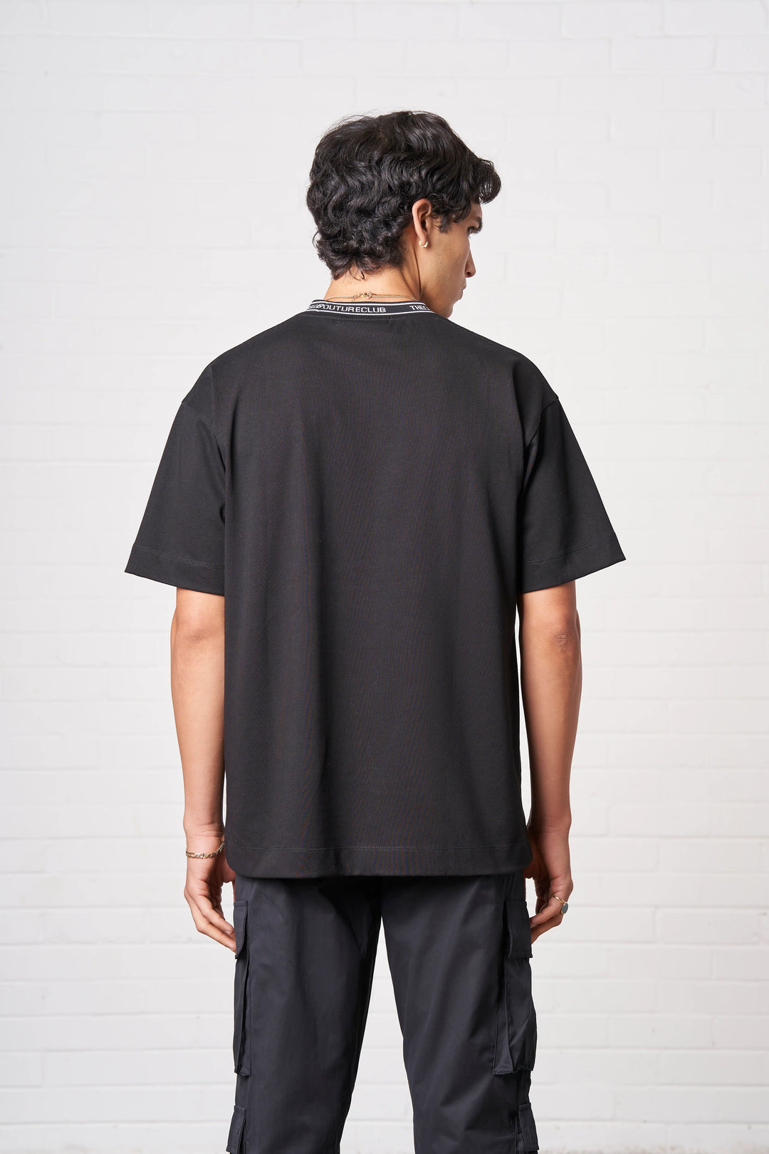 JACQUARD COLLAR T-SHIRT