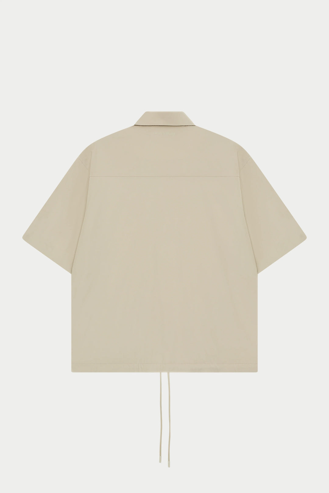 NYLON DRAWCORD SHIRT STONE