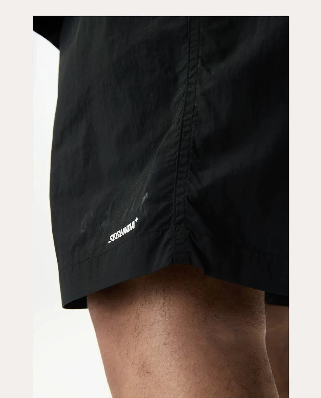 SEGUNDA+ NYLON UTILITY SHORTS BLACK