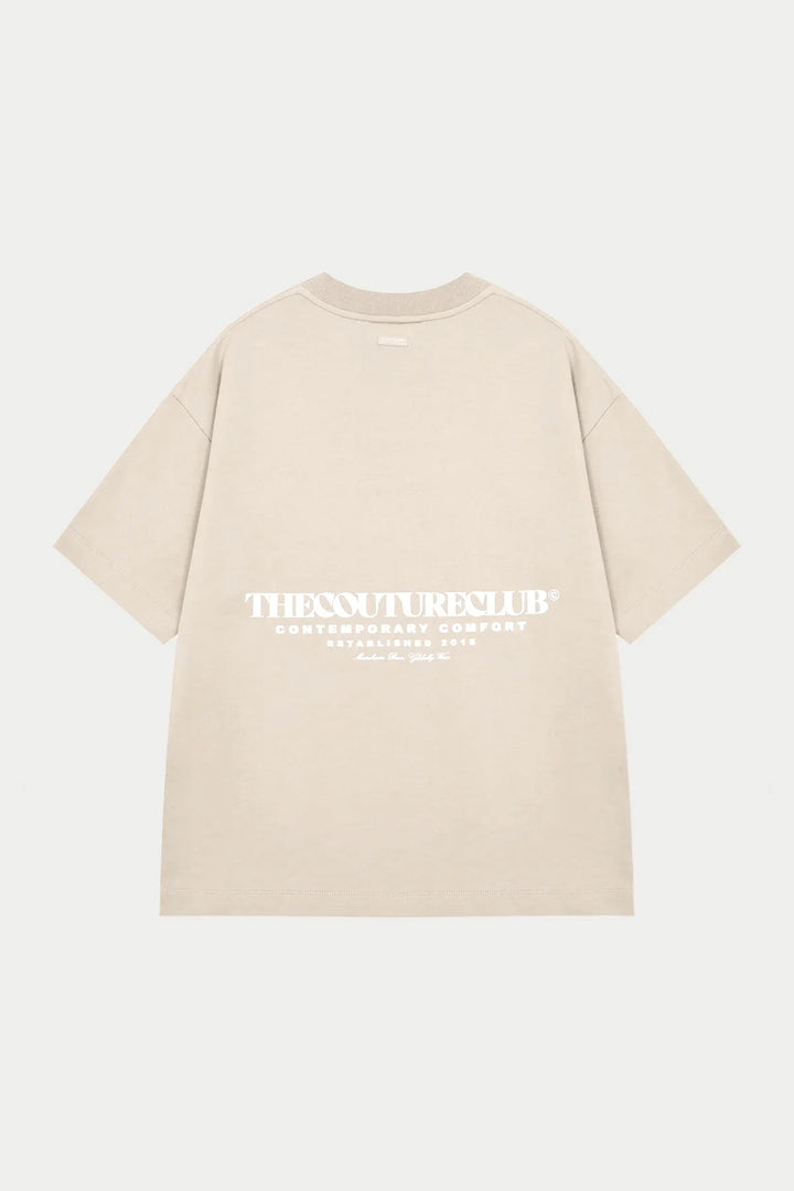 HEAVYWEIGHT COPYRIGHT T-SHIRT BEIGE