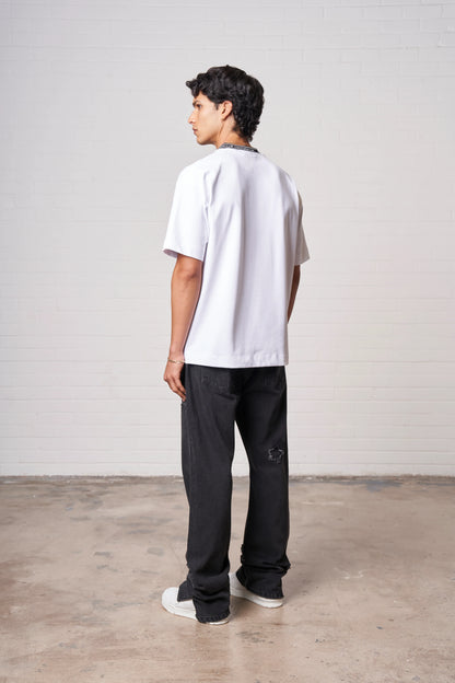 JACQUARD COLLAR T-SHIRT