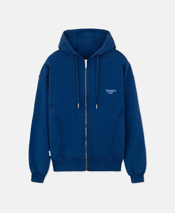 HOMIÉS CLUB ZIPPER HOODIE NAVY