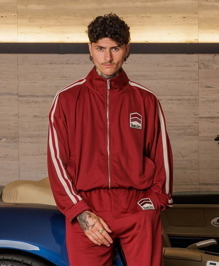 RACING TRACK JACKET BURGUNDY
