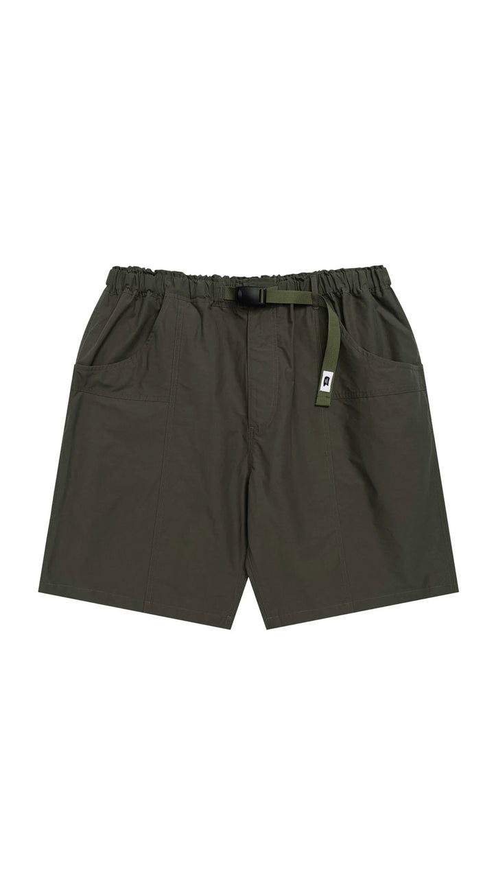 BLENDED ADJUSTABLE BUCKLE SHORTS GREEN