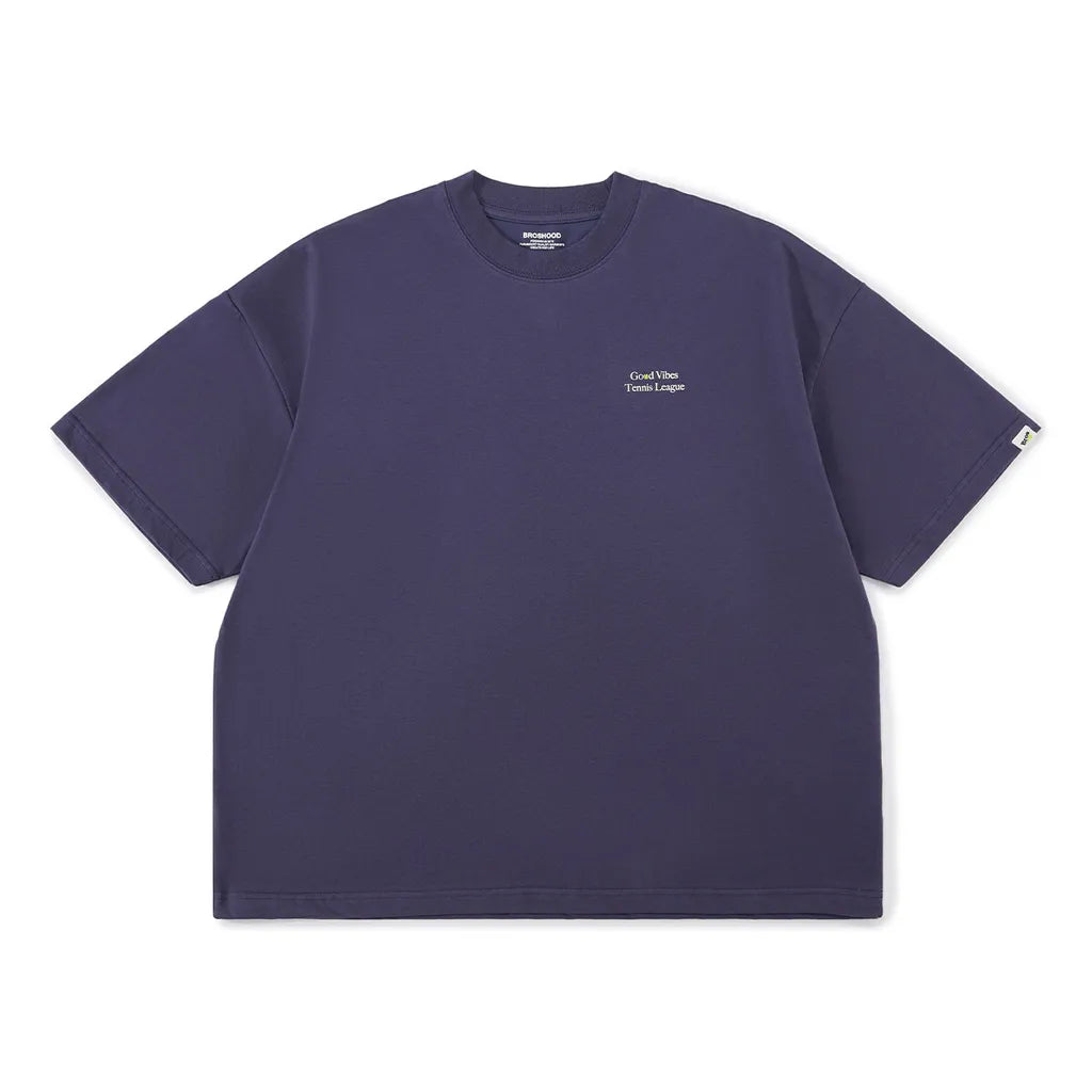 BROSHOOD GOOD VIBES SS26 TEE DARK PURPLE