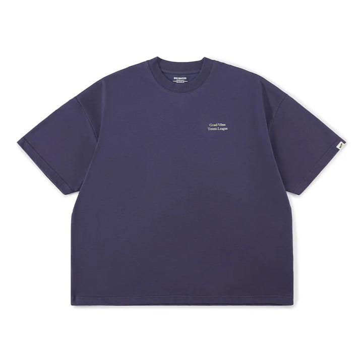 BROSHOOD GOOD VIBES SS26 TEE DARK PURPLE