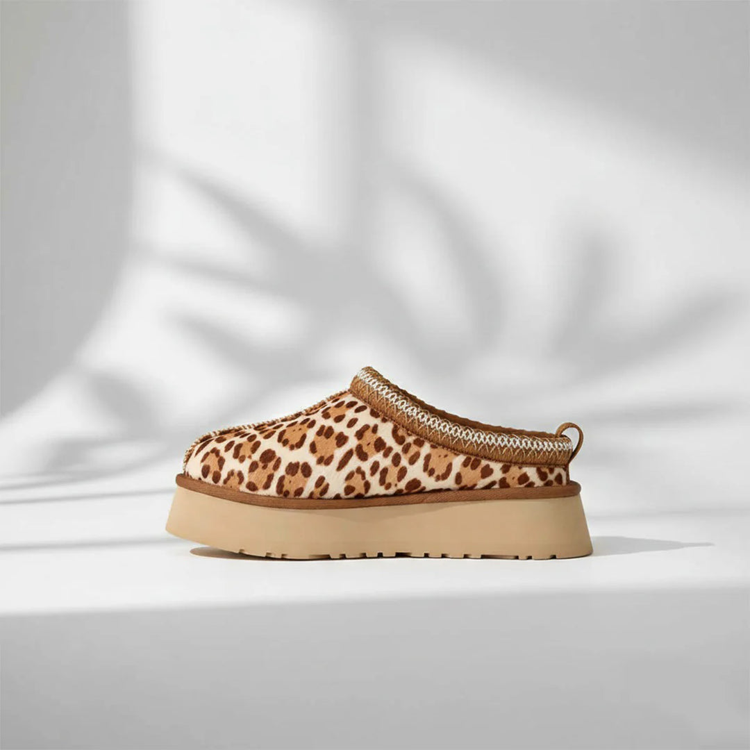 UGG WOMEN'S TAZZ PLAINS FELICITY LEOPARD JASMINE כפכפי טאז מנומר לנשים