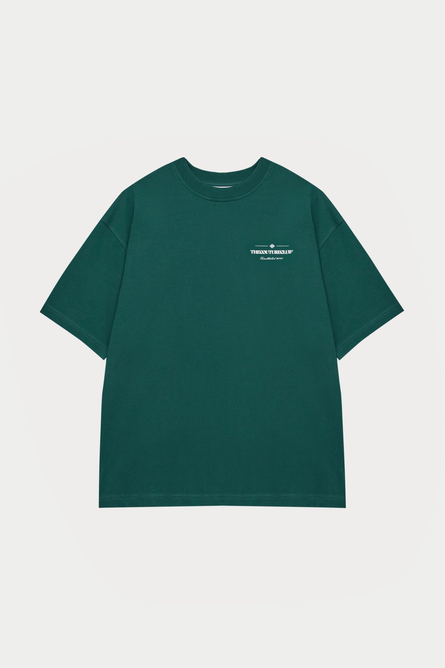 COPYRIGHT MULTI GRAPHIC T-SHIRT FOREST GREEN