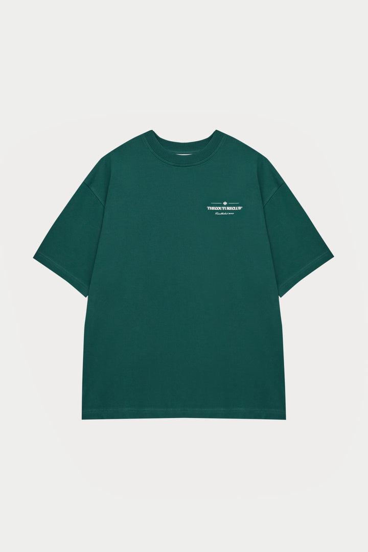 COPYRIGHT MULTI GRAPHIC T-SHIRT FOREST GREEN