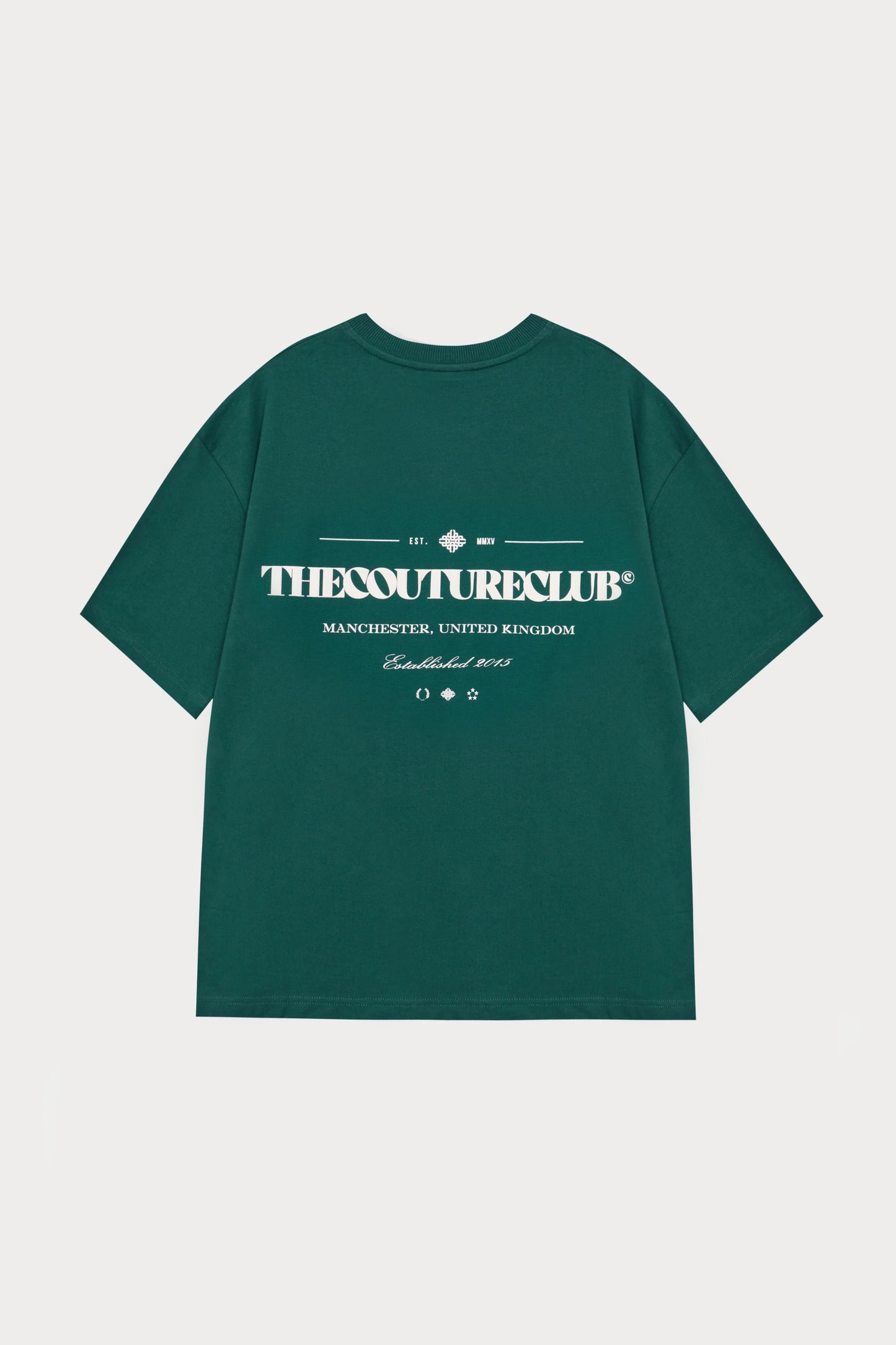 COPYRIGHT MULTI GRAPHIC T-SHIRT FOREST GREEN