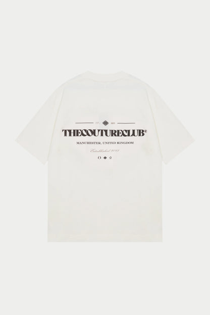 COPYRIGHT MULTI GRAPHIC T-SHIRT OFF WHITE