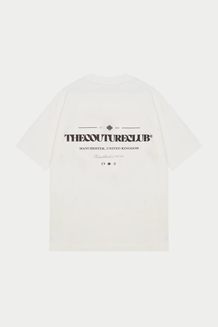 COPYRIGHT MULTI GRAPHIC T-SHIRT OFF WHITE