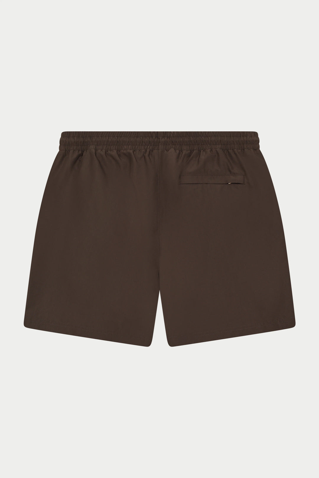 WATER REACTIVE EMBLEM SWIM SHORT BROWN