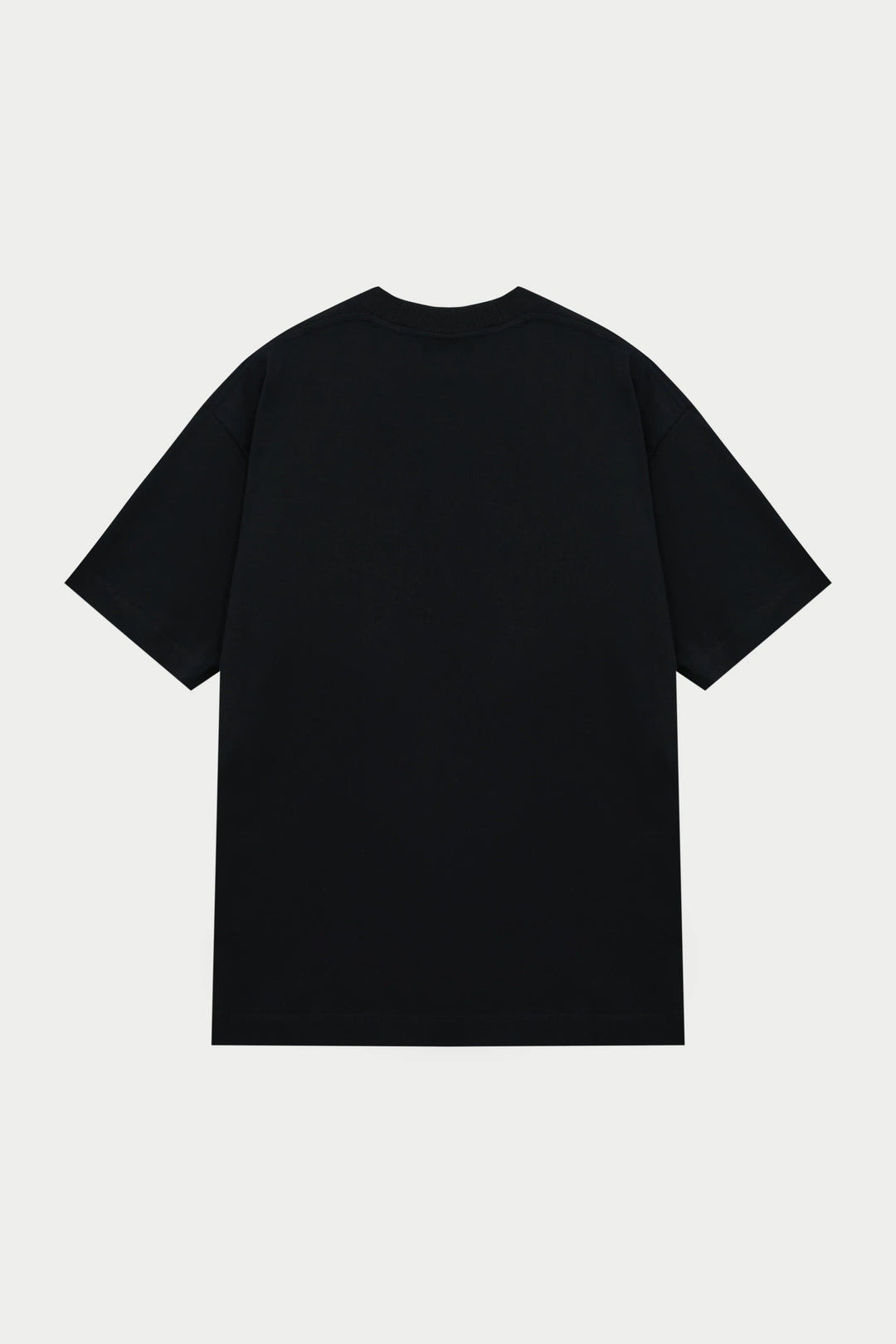 SCRIPT EMBROIDERED T-SHIRT BLACK