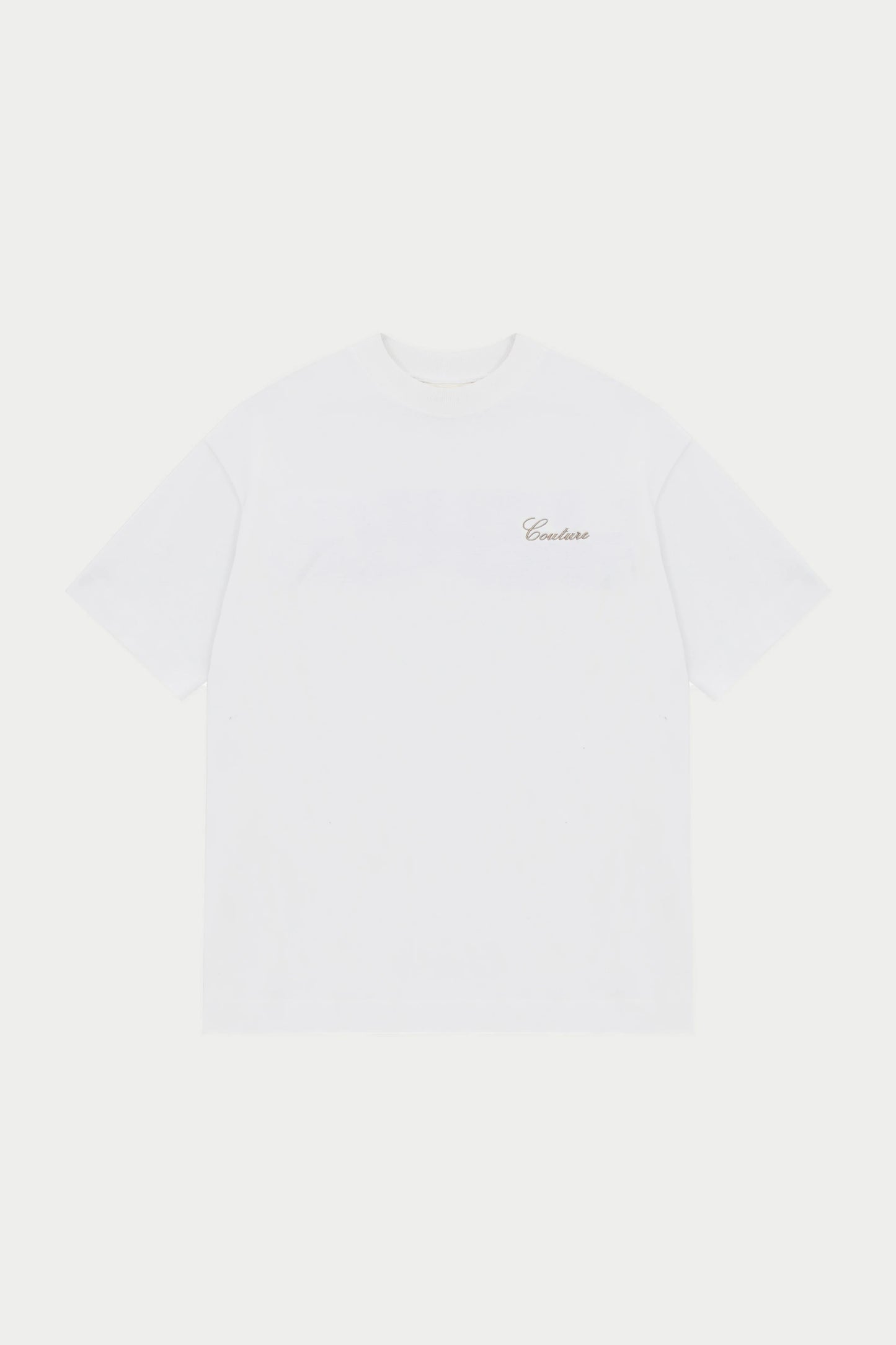 SCRIPT EMBROIDERED T-SHIRT OFF WHITE