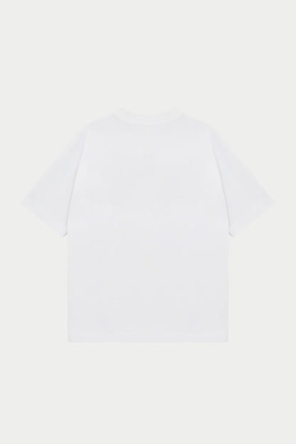SCRIPT EMBROIDERED T-SHIRT OFF WHITE