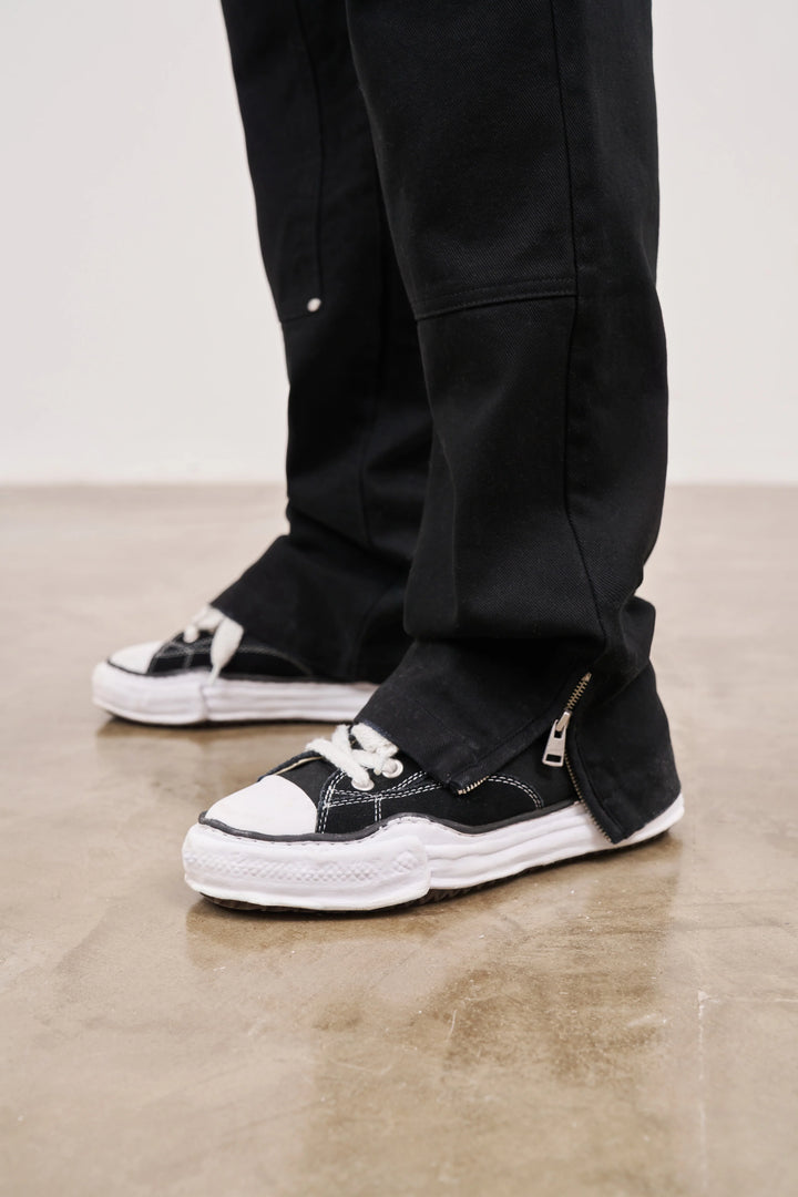 TWILL RIVET DETAIL CARPENTER PANT BLACK