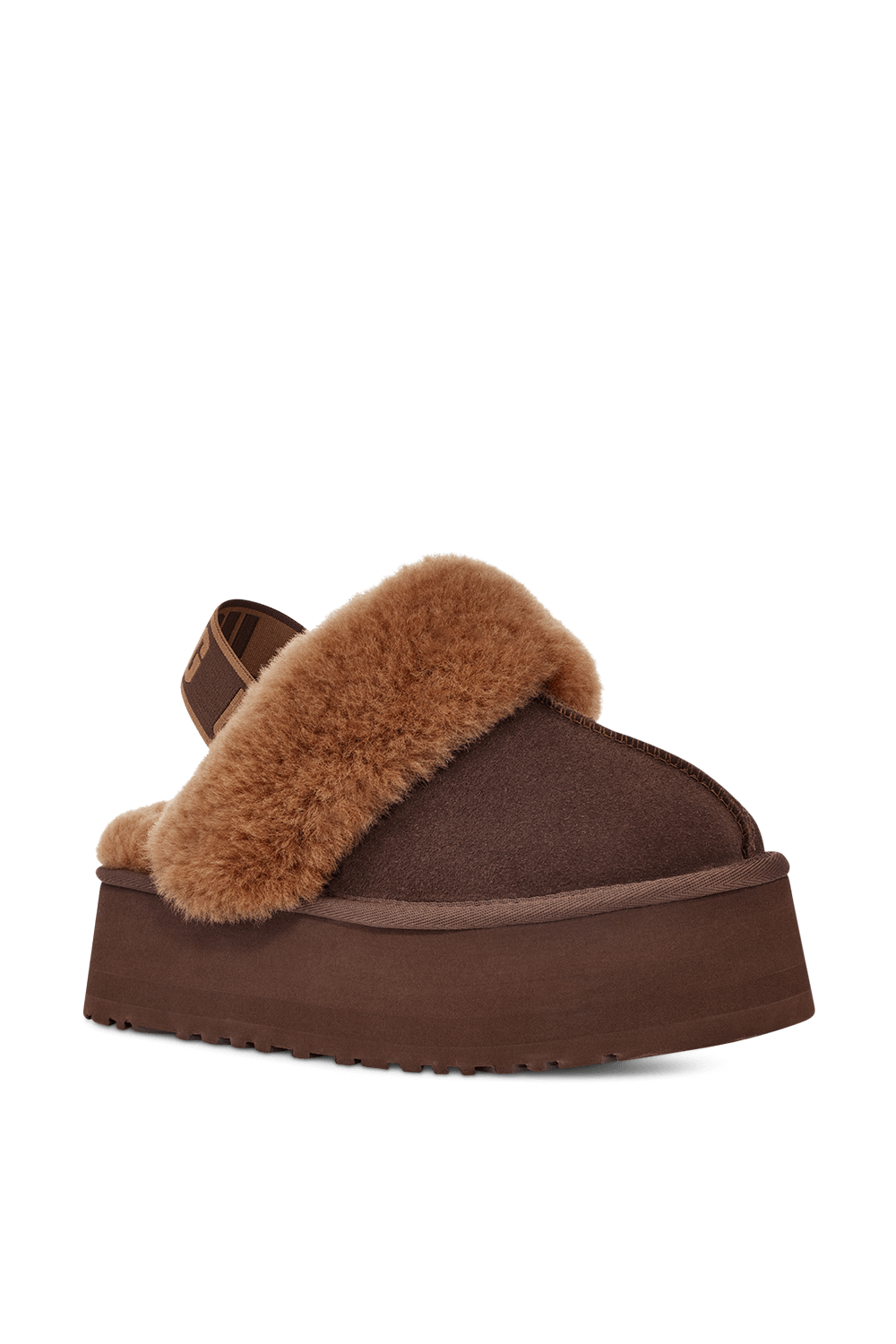 UGG FUNKETTE סנדלי פלטפורמה פאנקט חום